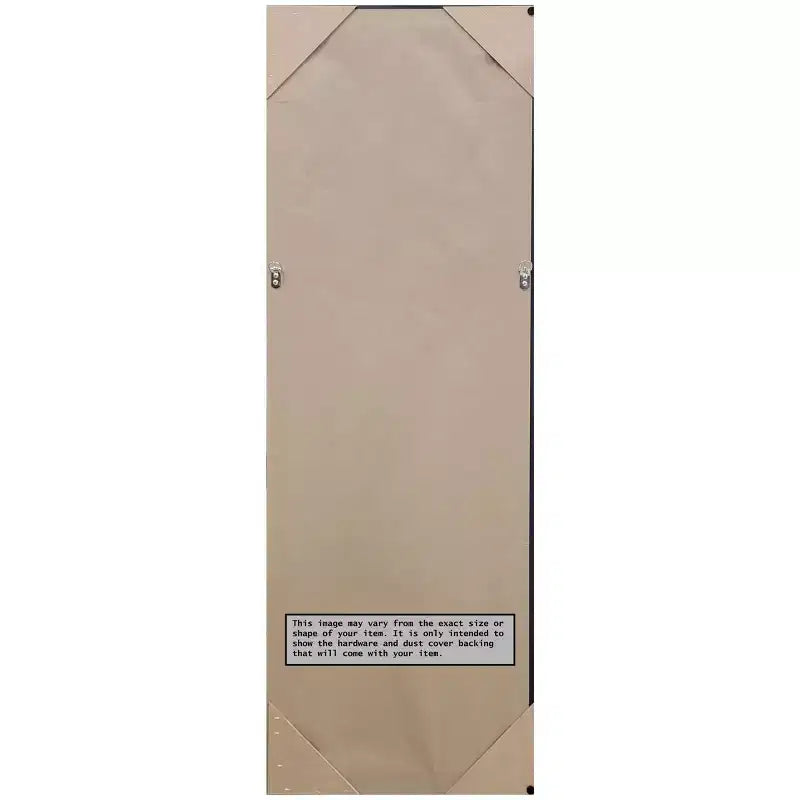 19" x 53" Non-Beveled Accent Bronze Full Length on The Door Mirror - Amanti Art: Polystyrene Frame, Includes Mounting Hardware