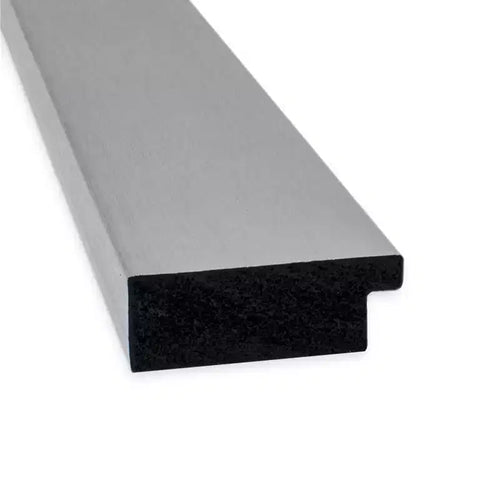 Specchio da parete in nichel spazzolato da 76 x 76 cm senza bordo smussato - Amanti Art: quadrato moderno, cornice in polistirolo