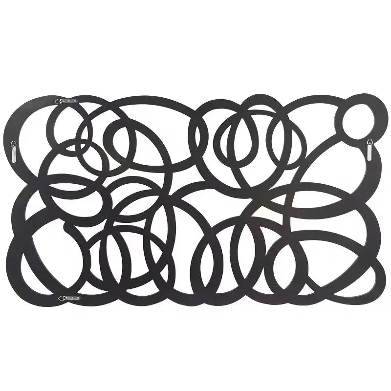 Glass Geometric Room Wall Mirror Silver