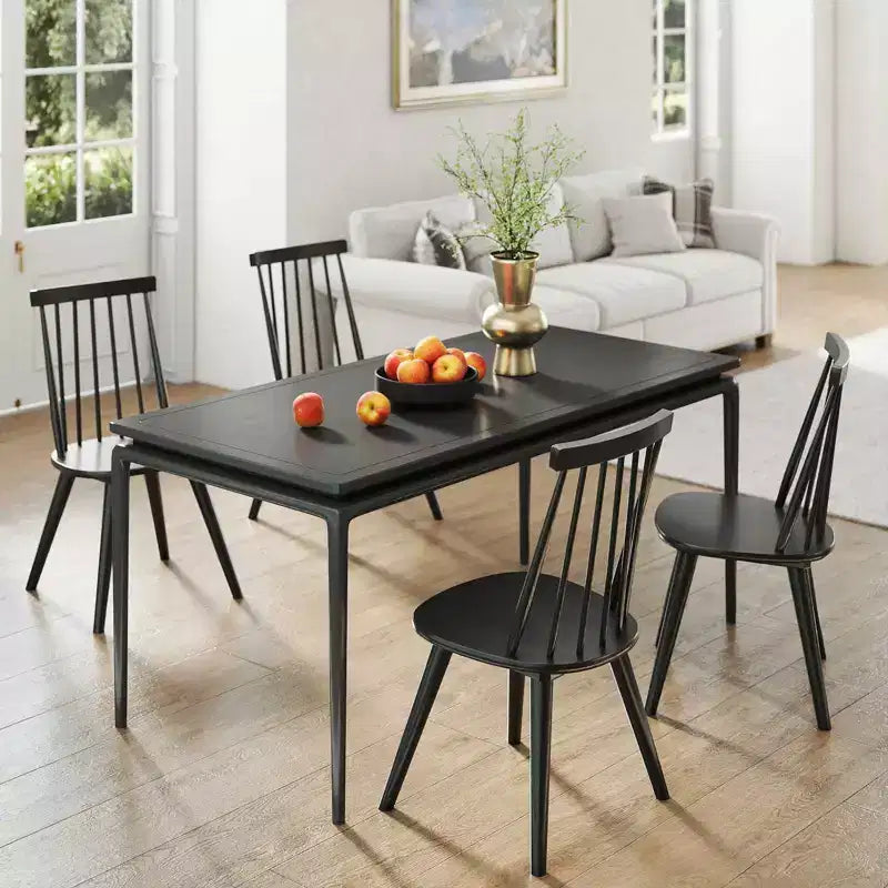 Windsor Dining Chairs Set of 2/4 w/Rubber Wood Frame High Spindle Back for Home
