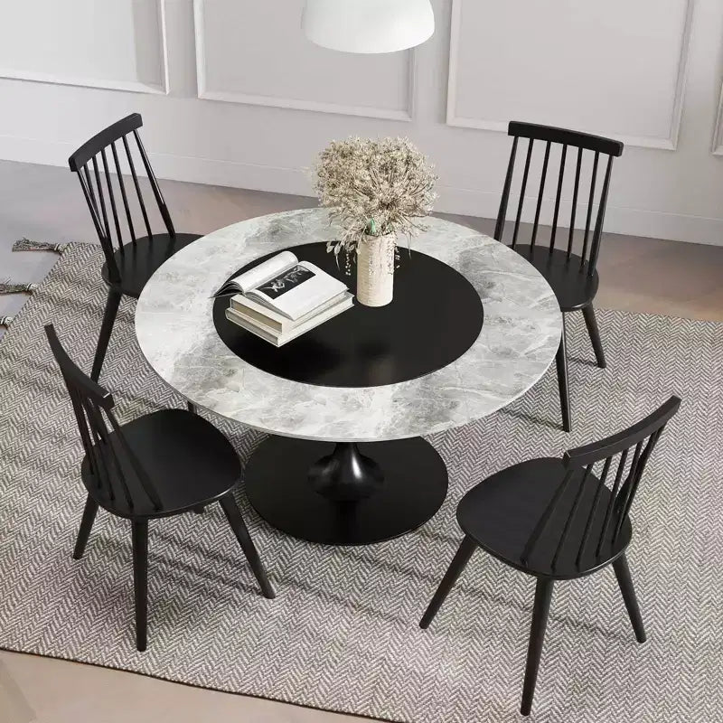 Windsor Dining Chairs Set of 2/4 w/Rubber Wood Frame High Spindle Back for Home