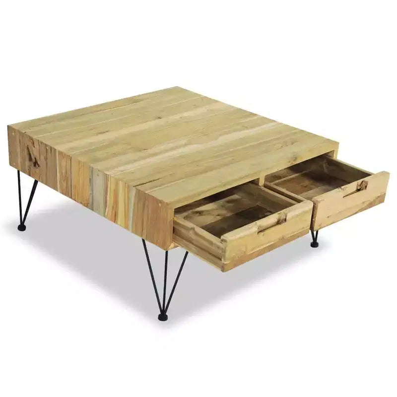 Coffee Table 31.5x31.5x15.7 Solid Teak