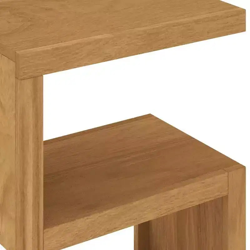 Side Table 17.7x11.8x23.6 Solid Wood Teak