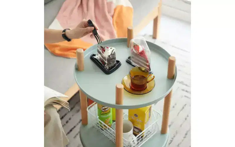 Rotating Adjustable Bookshelves, Multifunctional Standing Storage Bookshelf,Display Bookcases for Living Room,Home Office,Blue