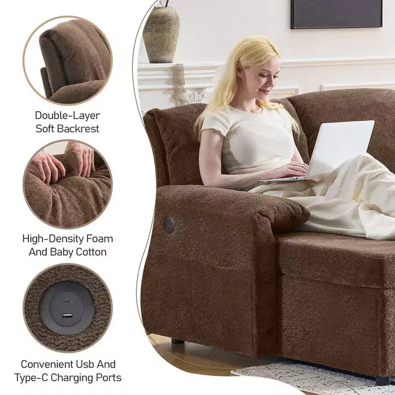 Upholstered Velvet U-Shaped Sectional Sleeper Sofa Corner Sectional Sofa Bed