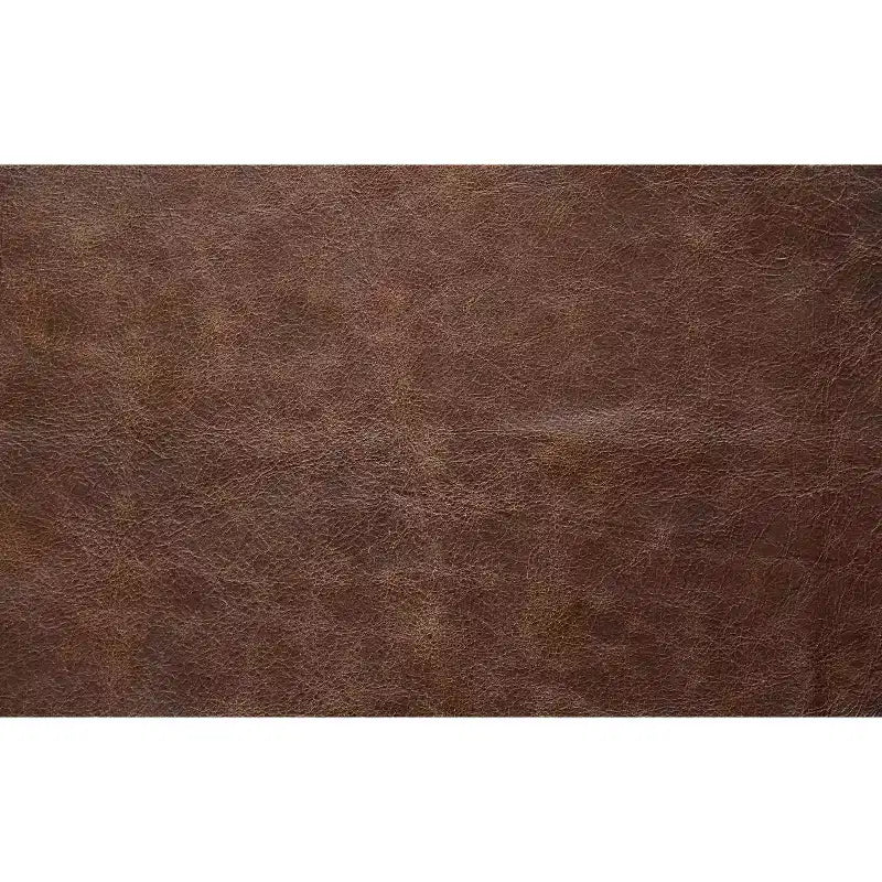 56 inch Wide Modern Contemporary Rectangle Ottoman Bench in Brown Genuine Leather