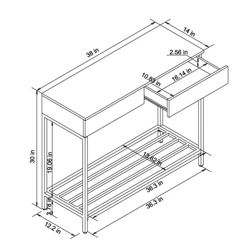 Console Table White