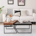 Nesting Table Modern Coffee Table Set of 2 Stacking Side Table for Living Room