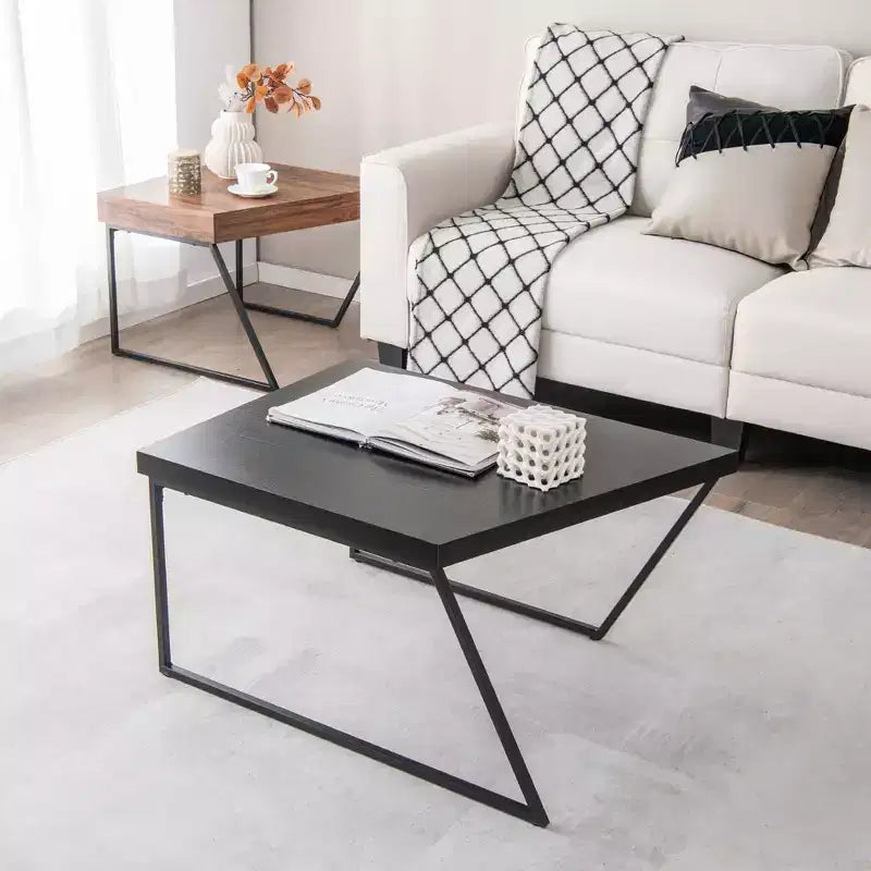 Nesting Table Modern Coffee Table Set of 2 Stacking Side Table for Living Room
