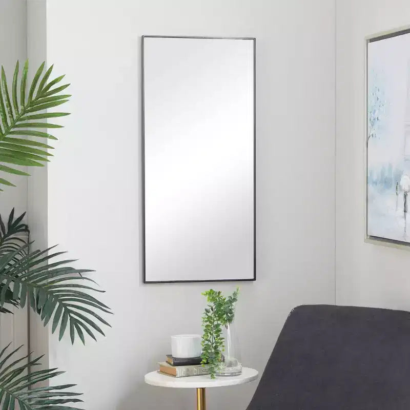 Wood Wall Rectangle Wall Mirror with Thin Frame