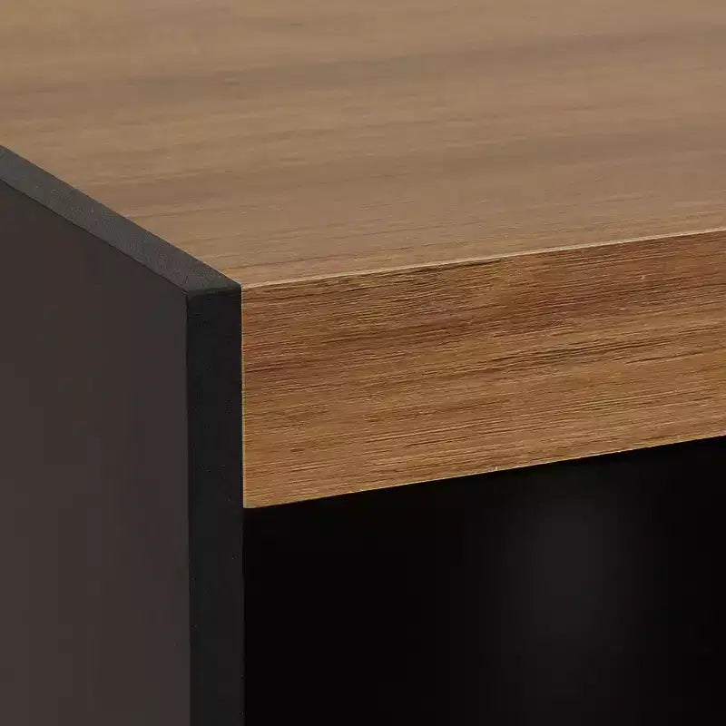 Indoor Mid-Century Modern TV Stand Console with Storage Cabinet and Shelves for 58 TV