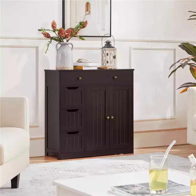 Free-Standing Floor Cabinet for Bathroom for Kitchen, Living Room