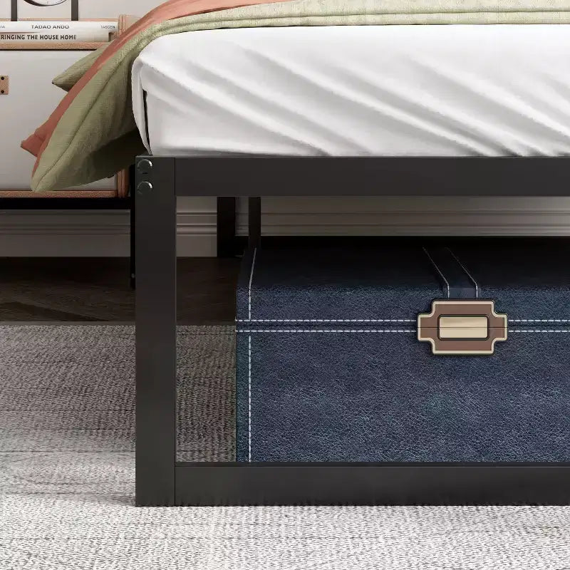 14 Metal Platform Bed Frame Black - Zinus