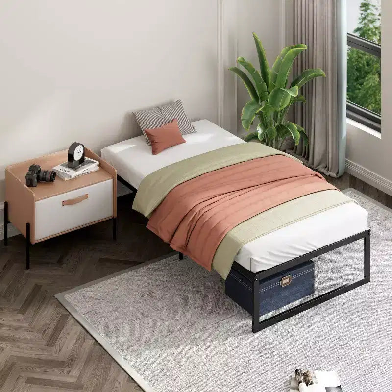 14 Metal Platform Bed Frame Black - Zinus